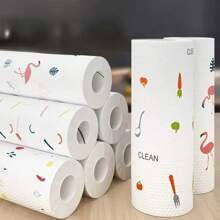 Toallitas absorbentes de alta calidad, toallas de papel desechables multicapa para la cocina, toallitas desengrasantes resistentes, alternativa a las toallitas flojas, soporte para pared multifuncional para pañuelos para la cocina y fiestas - sin necesidad de taladrar orificios, almacenamiento que ahorra espacio para artículos esenciales de cocina y baño