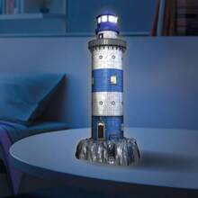 Ravensburger 12577 7 - Rompecabezas 3D, Lighthouse at Night, 216 Piezas