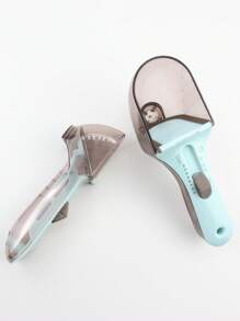 2 Pieces Adjustable Measuring Spoon Set, Measuring Cup Multifunctional Spoon Set, With Adjustable Scale Measuring Spoon