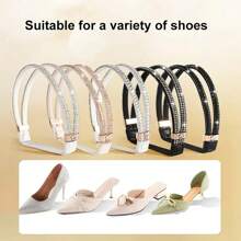 High Heel Straps With Ankle Strap, Designed To Prevent Slipping, Provide Comfort And Adjustable Wraparound Buckle Closure To Fit All Sizes. These Accessories Include Shoe Laces To Prevent Shoe Falling Off.