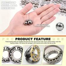 100pcs Glossy Steel Ball 4mm/6mm/8mm/10mm, Outdoor Slingshot Steel Balls, Slingshot Accessories, Bearing Steel Balls, Bicycle Ball Bearings