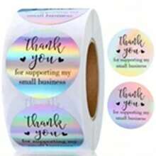500pcs/Pack Thank You Pattern Label Stationery Stickers