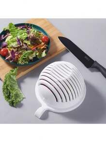 Bol hachoir à salade, emporte-pièce rapide pour couper les fruits et légumes en dés. Trancheuse à pulpe, pour des repas sains et des salades en quelques minutes. Multifonctions pour la cuisine.