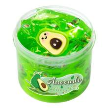 2.37oz Conjunto de Limo Cristalino Crocante - Sabores de Melancia, Pêssego, Abacate e Abacaxi, Argila de Gelatina Macia Não Grudenta para Festa, Presente de Natal e Aniversário, Brinquedo Anti-Estresse, Prêmios para Sala de Aula Fundamental