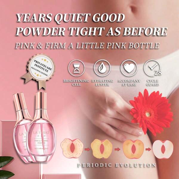 30ml rosa straffende Essenz, feuchtigkeitsspendend, lang anhaltender Glanz, elastischer Glow, Verbesserung von Trübheit & Erschlaffung, straffer & befeuchteter, Intimpflege, Wiederbelebung der jugendlichen Haut, Körperpflege, Hautpflege