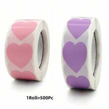 Pink Khaki Heart-Shaped Adhesive Tape For Interior Decoration; Photo Wall, Hand-Made Note, Christmas Sticker. Mother's Day Decoration,Wedding Gifts, Bridesmaid Gifts , Flower Packaging,Flower Supplies,Decor Paper