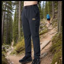 Men's Outdoor Pants Sun Protection Quick-Drying Hiking Pants Functional Pants With Belt / Hiking Pants Zipper Pants Removable Trouser Legs Summer Shorts With Belt Lightweight Quick-Drying Breathable Functional Pants Hiking Pants Classic Overall Style'' - 深灰色 - 查看 6
