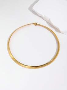 1 Stück 8mm Omega Halskette für Frauen, europäischer & amerikanischer grenzüberschreitender beliebter minimalistischer Stil für Frauen, Alltagshalskette