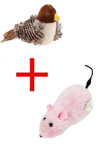 Wind-Up Spring Plush Toy, Realistic Fake Mouse Can Run, Random Colors Of Cats&Dogs Pets Toys - Multicolor - View 8