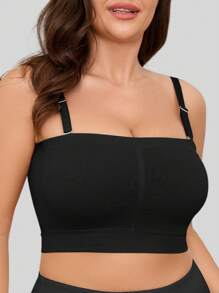 1 Stück Damen Sport-BH in Große Größen, nahtlos, mit verstellbaren Trägern, bequem für Fitness und Yoga