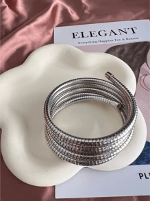 Fashion Stylish Body Chain Bracelet Blocker Model Daily Decoration - Bạc - Xem 4