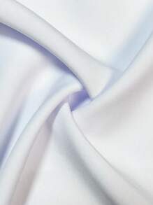 Men's Geometric Pattern Long Sleeve Single-Breasted Formal Dress Shirt, Business Formal Style, Fall - White - View 9