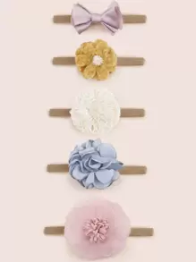 5pcs/Set Cute Butterfly & Floral Decor Hair Clips For Girls Aged 3-14