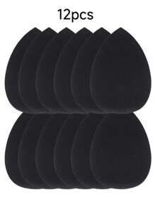 Large Size Black Makeup Sponge, Soft & Fine Texture, Suitable For Liquid Foundation Application & Concealing, Works For All Skin Types, Great Gift For Christmas & New Year