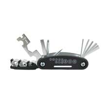 PowerMotor PowerMotor Motorcycle Multi-Function Repair Tool 1 Pack 16 In 1 Mountain Bike Galvanized Multi-Function Tool Inside And Outside Hexagonal Screwdriver Wrench Riding Equipment Outdoor Sports