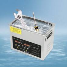 2.9L Digital Ultras Onic Cleaner Ultra S Onic Bath Cleaning Tank Timer Stainless - 1 - View 1