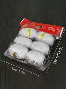 6 件/袋塑料纯色袋装橄榄球丝带婚礼派对节日装饰丝带节日必备