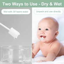 [60-Piece New Baby Oral Care Set] Ultra Gentle Gum-Caring Baby Tongue Cleaner - Non-Irritating Disposable Oral Care Kit | Essential For Infant & Maternal Health