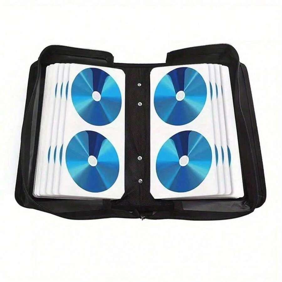 120 CD DVD Disc Carry Case Holder Protector Storage Bag Wallet Binder Sleeve - 120 Discs - View 1