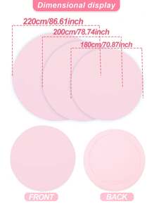 1Pc 180/200/220cm Pink Circular Wedding Arch Cover Is Suitable For Circular Arch Brackets,White Round Arch Stand Cover With Pull Rope,Wrinkle&Resistant Elastic Spandex,Perfect Background Decorative For Birthdays, Romantic Weddings, Bridal Shower,Babyshower,Gender Reveal,Themed Parties, And Anniversaries (Excluding Arch Supports) - Pink - View 4