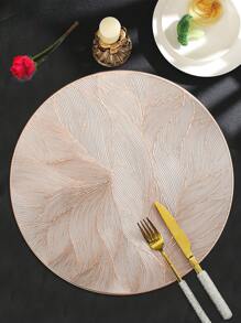 2/6 pezzi Tovagliette rotonde con motivo floreale a rose dorate, da 15 pollici, in materiale PVC, con stampa dorata, impermeabili, lavabili, facili da pulire, antiscivolo, resistenti al calore, adatte per decorazione della stanza, tavolo da pranzo, decorazione della casa, decorazione per feste, vacanze, festa, compleanni, matrimoni, regali, cene, all'aperto, picnic.