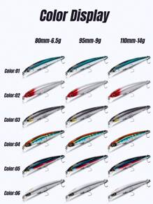 KINGDOM Kingdom Minnow Angelköder 80mm 95mm 110mm schwebend Salzwasser Wobbler Angelköder für Peche Bass Forelle Schleppangeln