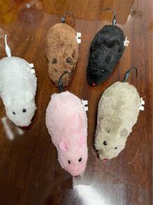 Wind-Up Spring Plush Toy, Realistic Fake Mouse Can Run, Random Colors Of Cats&Dogs Pets Toys - Multicolor - View 21