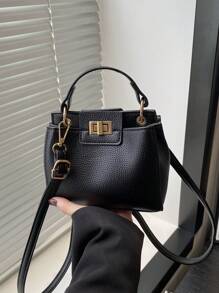 Bolso de mano de moda de PU, bolso pequeño y delicado, bolso de trabajo multifuncional avanzado. Adecuado para compras, monedero, estudiantes, mujeres jóvenes, mujeres de oficina. Excelente para oficina, universidad, trabajo, negocios, viajes al trabajo, actividades al aire libre, viajes y actividades al aire libre.