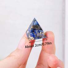 1pc 2cm Natural Crystal Energy Generator Pyramid Reiki Healing Chakra Meditation Tool Room Decor Zodiac - 2cm Epoxy Pyramid - View 2