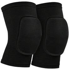 1 Pair Dance/Fitness/Volleyball/Yoga Knee Pads, Patella Support, EVA Knee Brace, Fitness Equipment, Workout Accessories, Knee Sleeves, Sports Knee Pads - Black - View 5