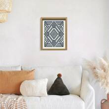 1pc Abstract Rhombus Art Framed Wall Art, 12.5x9.1in, Wall Posters For Living Room, Bedroom, Kitchen, Home Office Decor, Great Gift For Christmas, Easter, Thanksgiving Room Decor Home Decor Wall Decor Bathroom Decor Bedroom Decor Room Decoration Stuff Living Room Decor House Decor Home Decor Living Room Wall Paper Stickers