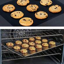 1/3pcs Non-Stick Heat Resistant PTFE Baking Sheet Oven Liner, Free To Cut Air Fryer Liner, Reusable Parchment Paper For Multiple Use, Easy To Clean Baking Cooking Sheet
