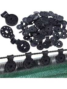 50Pcs Shade Cloth Clips Shade Fabric Clamps Grommets For Net Mesh Cover Sunblock Fabric In Garden Backyard Greenhouse Fixer