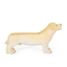 MGO DOG BENCH Outdoor Bench Light Brown No Assembly Required