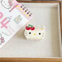 Sanrio [Autoryzowane]Mini Hello Kitty Akrylowe Spinki Do Włosów - Urocze Spinki Do Włosów Grubych, Jednolity Kolor Inspirowany Projektem z Kreskówki