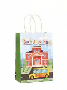 6/12 件返校礼品袋、礼品包装袋、文具和书籍手提袋、派对礼品包装袋 - 多色 - 查看 3