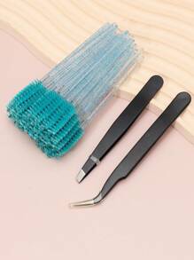 Bộ dụng cụ chuốt mi nhiều màu AYRMILLA gồm 50 cọ mascara và 2 nhíp, bộ dụng cụ uốn mi hoàn chỉnh và tiện lợi - Nhiều màu - Xem 14