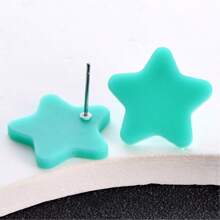 1 Pair Acrylic Premium Frosted Geometric Stud Earrings For Women, Holiday Party Wear Ear Jewelry - Round - View 24