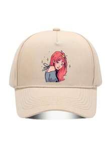 1 件卡通女孩印花棒球帽 - 轻质涤纶，男女通用运动风格，男士和女士帽子，时尚百搭帽子，节日礼物 - A - 查看 12