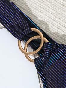 1 件女士黑色连体泳衣