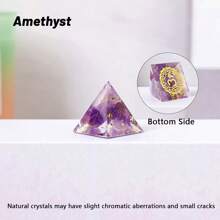 1pc 2cm Natural Crystal Energy Generator Pyramid Reiki Healing Chakra Meditation Tool Room Decor Zodiac - 2cm Epoxy Pyramid - View 17