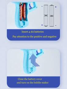 A 28-Hole Bubble Gun Automatic Soap Bubble Machine Portable Outdoor Wedding Party Toys Suitable Birthday Gifts Easter Gifts Children's Gifts, Children's Outdoor Fun Toys [Note: This Product Does Not Contain Bubble Solution And Batteries]