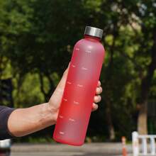 1 szt. 1000 ml/34 uncji litra butelka na wodę motywacyjna sportowa butelka na wodę z pokrywką trwała i wytrzymała przenośne szczelne butelki do picia na zewnątrz podróż siłownia fitness dzbanki do kubków kuchennych szybsze prezenty