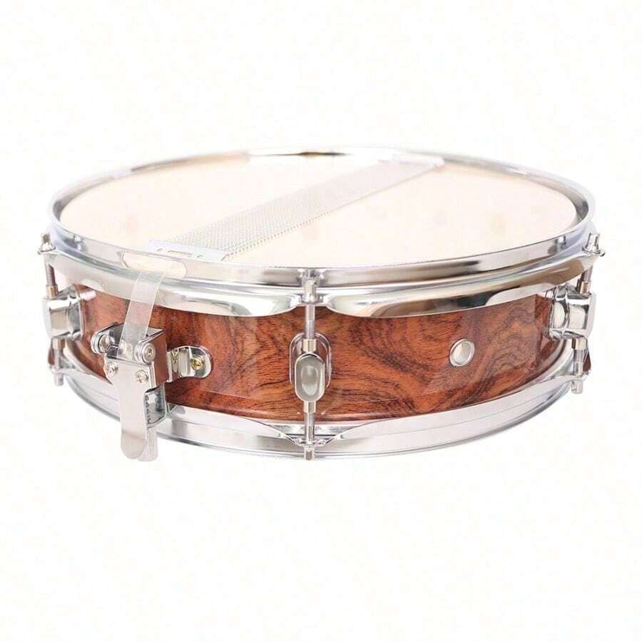 13 X 3.5" Snare Drum Poplar Wood Drum Percussion Set Tiger Stripes - as pic - View 1