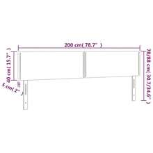 Têtes de lit 2 pcs Blanc 100x5x78/88 cm