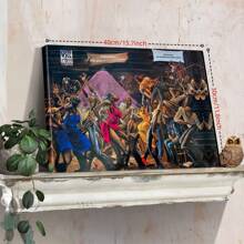 1pc Modern Jazz-Inspired Canvas Art - Vibrant African American Dance Scene, Unframed Wall Decor For Living Room, Bedroom, Office & More - Perfect For Celebrating Black Culture & Music, Musicthemed Decor|Abstract Canvas Art|Historical Artwork Gifts Birthday Graduation