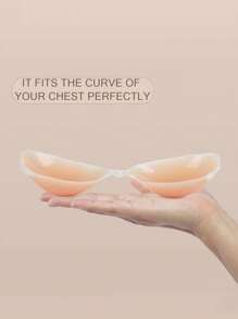 Silicone Comfort Invisible Breast Patch, Strapless, Reusable Invisible Trackless, Sweatproof And Easy To Wear Invisible Breast Patch Style Can Be Selected, Suitable For Fashion Wear, Dating, Seaside Play, Wedding, Salon Party