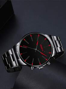 Fashion Watch Stainless Steel Luxury Quartz Wrist Watch Men Business Watches For Man Clock