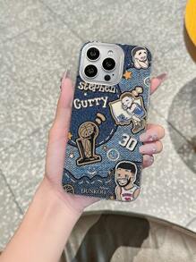 HANCAI BasketballLens Protection Personalized Phone Case, Compatible With IPhone 16/15/14/13/12/11 Plus Pro Max 16 Pro, Suitable As Gift For Girlfriend, Couples, Family, With Precise Cutouts And Full Coverage, Made Of TPU Material Waterproof Shockproof Anti-Fall Scratch Resistant - White - View 7