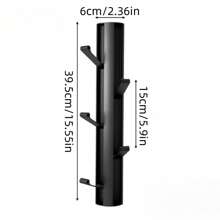 Fashionable Creative Vertical Tree Branch Coat Rack Wall Mounted, Bathroom Invisible Folding Towel & Misc Rack, Multi-Hook Entryway Storage Rack